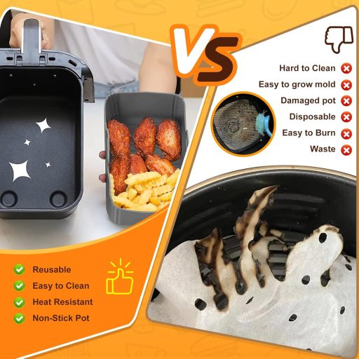 YOGINGO 2db Szilikon Forma Ninja Légfryer AF300EU AF400EU Kiegészítő Újrahasználható