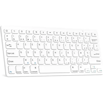   GAOJIE Bluetooth Billentyűzet iOS Android Windows Tablethez Fehér AZERTY