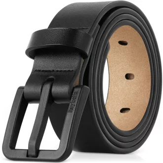   ITAY Belts Valódi Bőr TSA Öv Férfiaknak - Nikkelmentés, Állítható