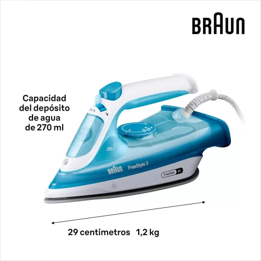 Braun FreeStyle 3 gőzvasaló 3D FreeGlide technológiával, szuperkerámia talppal, 2700W