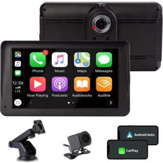   CUQI 7-palcový bezdrôtový CarPlay Android Auto displej s 2K kamerou a Bluetooth