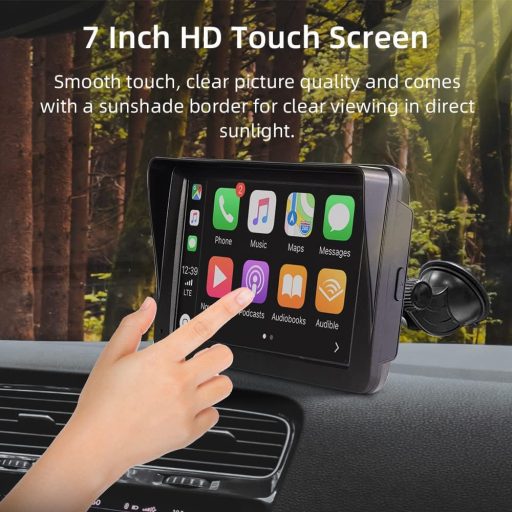 CUQI 7-inčni bežični CarPlay Android Auto zaslon 2K kamera Bluetooth