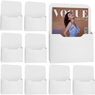   Mosegor suport magnetic pentru documente, 8 bucăți, alb, format A4