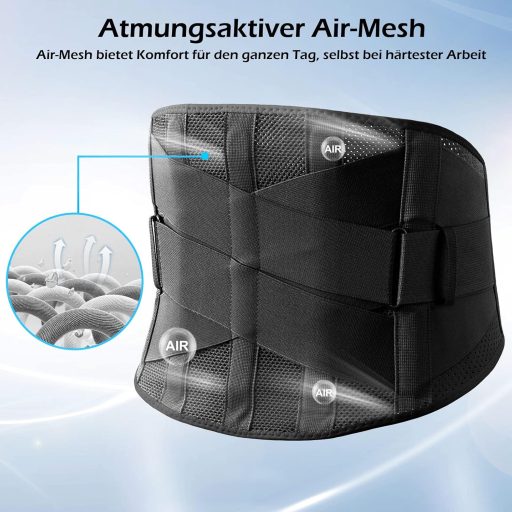 FREETOO Priedušný bedrový pás s 5 výstuhami pre mužov a ženy