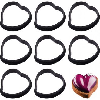   Kaiser Súprava foriem na pečenie v tvare srdca 8 ks - Opakovane použiteľné, perforované