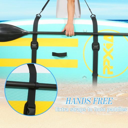 PPXIA Szörfdeszka Hordszíj Vállpánttal, SUP Paddleboard Hordozó Szíj Evezőtartóval
