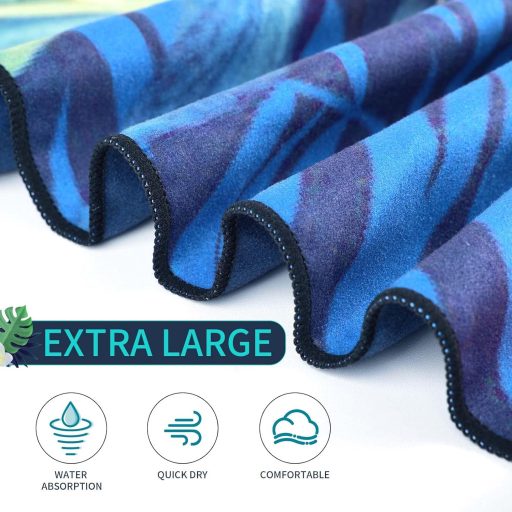 Prosop de plajă din microfibră Joyoldelf 180x90cm, prosop de baie cu uscare rapidă