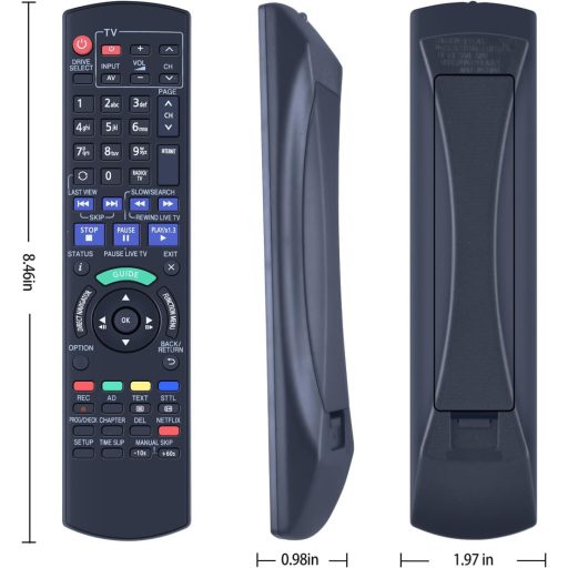 N2QAYB000780 Helyettesítő Távirányító Panasonic DVD HDD Felvevő DMR-HWT230 DMR-HWT130 DMR-HW120EBK Modellekhez Kompatibilis