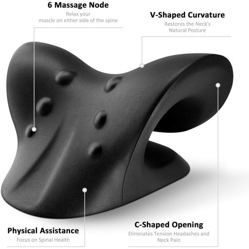 Anzorhal nyak- és vállmasszírozó párna, fekete - Fájdalomcsillapító készülék