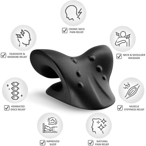 Anzorhal nyak- és vállmasszírozó párna, fekete - Fájdalomcsillapító készülék