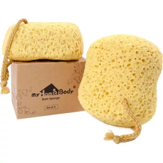 myHomeBody fürdőszivacs loofah 2 db nagy méret habos