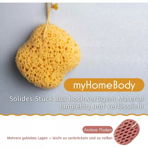 myHomeBody fürdőszivacs loofah 2 db nagy méret habos