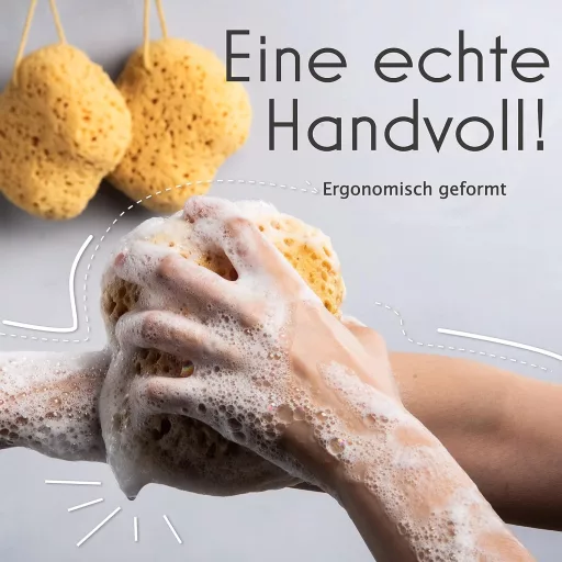 myHomeBody fürdőszivacs loofah 2 db nagy méret habos