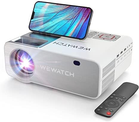 WEWATCH V53 Pro 4K WiFi Projektor, 350 ANSI Lumen, 230" Szélesvásznú Vetítés, Bluetooth, Full HD 1080P, iOS/Android Kompatibilis, Otthoni Mo