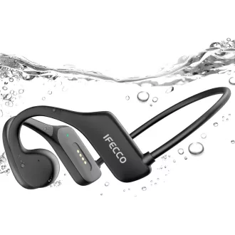   Vodotesné slúchadlá s kostným vedením IFECCO Bone Sound Bluetooth 5.3 s 32GB MP3 prehrávačom na šport