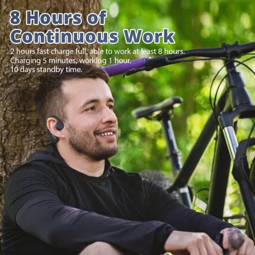 Vodotesné slúchadlá s kostným vedením IFECCO Bone Sound Bluetooth 5.3 s 32GB MP3 prehrávačom na šport