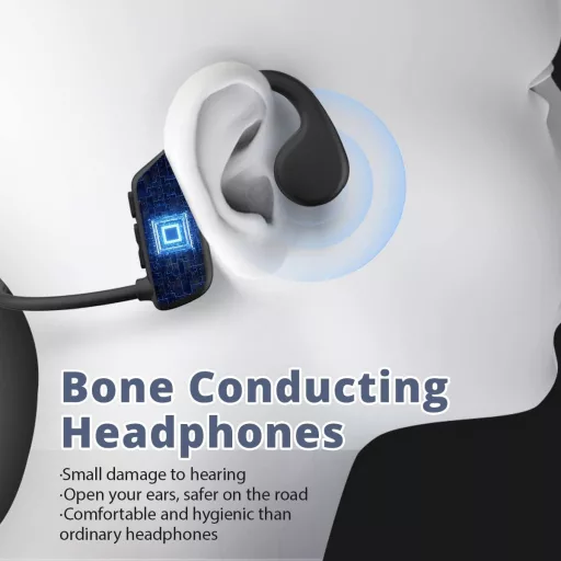 IFECCO Bone Sound Bluetooth 5.3 vízálló csontvezetéses fülhallgató 32GB MP3 sporthoz