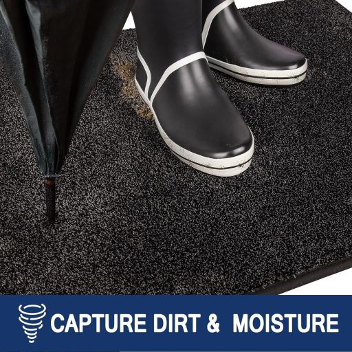 FCSDETAIL Szennyeződésfogó Lábtörlő 50x80cm, Csúszásmentes Mosható Bejárati Szőnyeg