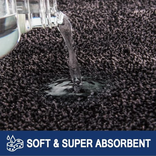 FCSDETAIL Szennyeződésfogó Lábtörlő 50x80cm, Csúszásmentes Mosható Bejárati Szőnyeg