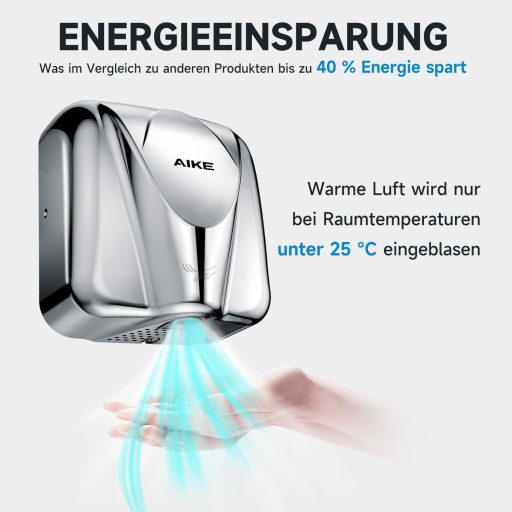 AIKE Kereskedelmi Kézszárító Rozsdamentes Acél Magas Teljesítmény 220V