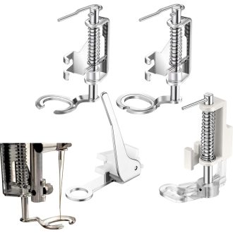   Cerioll Set stopica za šivaći stroj za slobodno kretanje, 4 komada, metalni, za prošivanje i vezenje