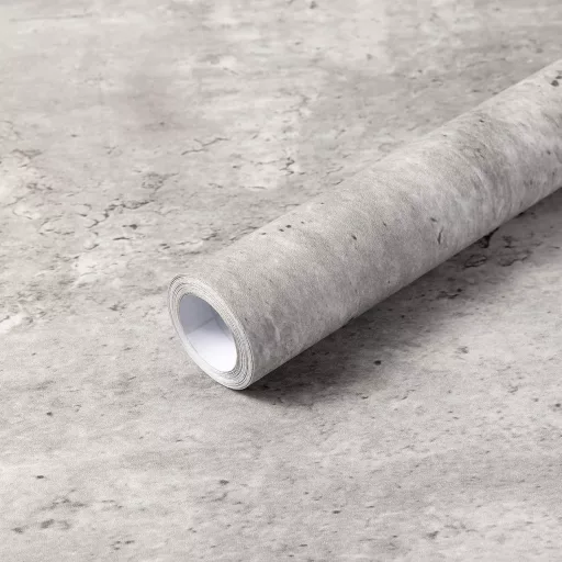 Samolepiaca nábytková fólia Fantasnight s betónovým vzhľadom, 60x600 cm, sivá matná