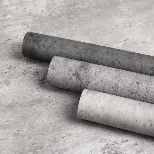 Samolepiaca nábytková fólia Fantasnight s betónovým vzhľadom, 60x600 cm, sivá matná