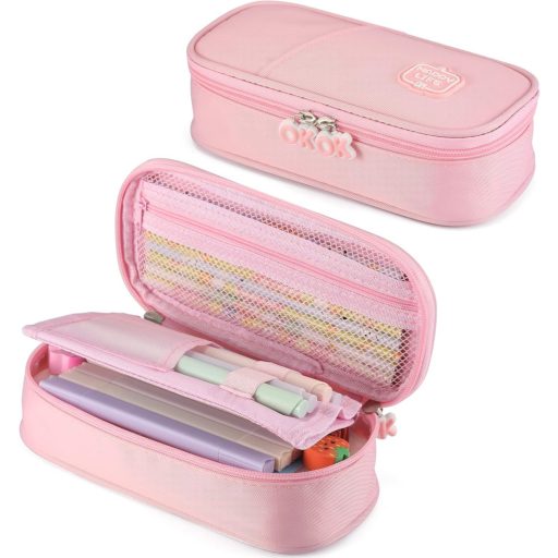 RAVEGO penar mare pentru fete, băieți și studenți, geantă organizatoare roz