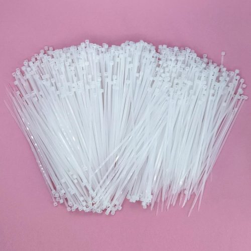 YAMXIN Kábelkötegelő 1000db Fehér 120mm x 2,5mm - Nylon Kábelrendező Kötegelő Elektromos Szereléshez, Háztartásba, Kertbe, Számítógéphez
