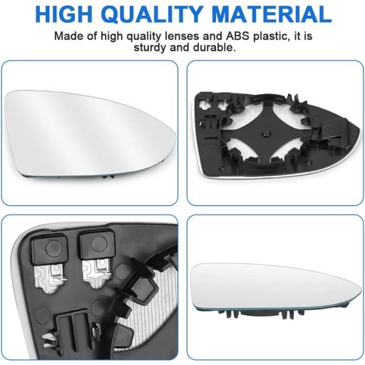 Oglindă dreapta încălzită URAQT pentru Golf 7, sticlă convexă asferică