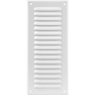   Vent Systems 125x295 mm fehér szellőzőrács rovarháló fürdőszoba konyha