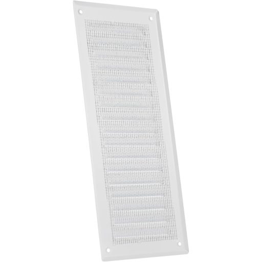 Vent Systems 125x295 mm fehér szellőzőrács rovarháló fürdőszoba konyha