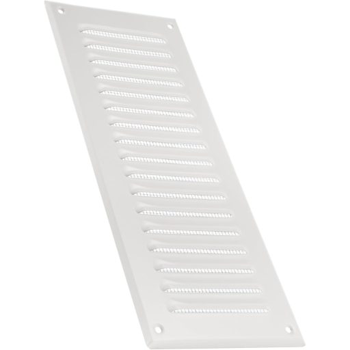 Vent Systems 125x295 mm fehér szellőzőrács rovarháló fürdőszoba konyha