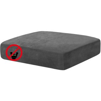   CHELZEN sivý elastický poťah na sedadlo pre 1-miestnu rohovú pohovku v tvare L