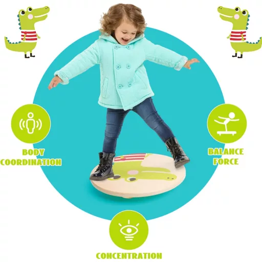 Ark miido Fa Egyensúlyozó Deszka Gyerekeknek Wobble Board Balanszírozó Tréner