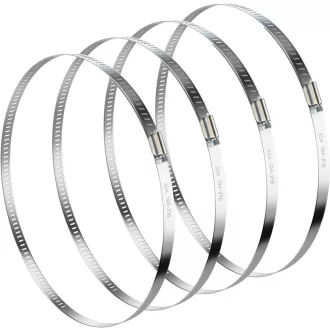   Set NEBURORA cleme furtun, 194-216 mm, 4 buc. Cleme reglabile din oțel inoxidabil pentru tuburi, pentru ventilație și uz auto.