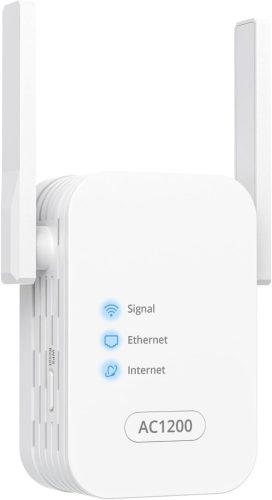 ioGiant AC1200 Dual Band WiFi jelerősítő, 5GHz/2.4GHz, LAN porttal