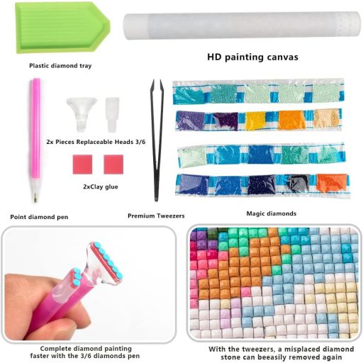 DCIDBEI 50x40cm Gyémántfestés Nő Egyiptomi Fekete Macska Hímzés Strassz Fali Dekoráció