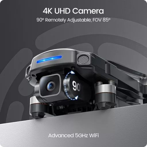 Telecomanda dronă Holy Stone HS360S HS600 - Neagră, conexiune USB-C, baterie 1500 mAh, tehnologie Bluetooth, pentru adulți și adolescenți