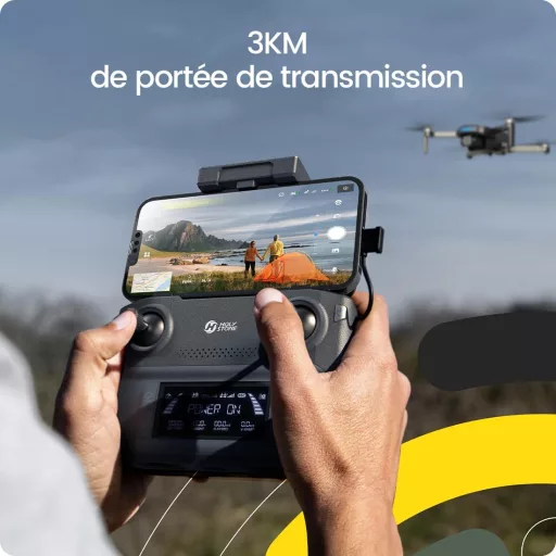 Holy Stone HS360S HS600 Drón Távirányító - Fekete, USB Csatlakozás, 1500 mAh Akkumulátor, Bluetooth Technológia, Felnőtteknek és Tiniknek