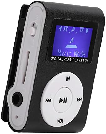 KIMISS Hordozható MP3 Lejátszó Alumínium Házzal - Fekete Sport Zenelejátszó LCD Kijelzővel, Bluetooth Kapcsolattal, 32GB Memóriakártya Támog