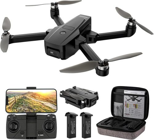 Dronă pliabilă TEEROK T18 cu cameră 2K HD, WiFi 5G FPV, motor fără perii, rază de acțiune 100m, poziționare optică, pentru începători și copii