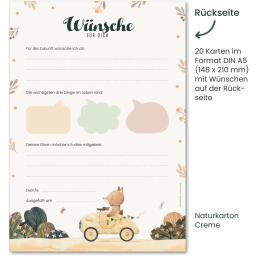 FRUITPRINTS 20 db Baby Shower Játék Kártya, Kitöltős Tippelő Lapok Fiúknak és Lányoknak