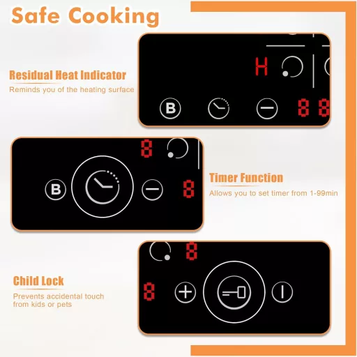 NOXTON beépíthető indukciós főzőlap 4 zónás 60 cm Power Booster érintésvezérlés