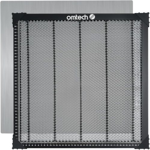 Masă tip fagure laser OMTech de 400x400mm cu cântar integrat, pentru mașini de gravat CO2