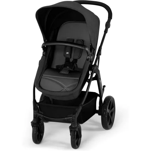 Kinderkraft MOOV CT 3 u 1 set kolica s autosjedalicom Mink PRO I-Size, sklopiva, od rođenja do 3 godine, crna