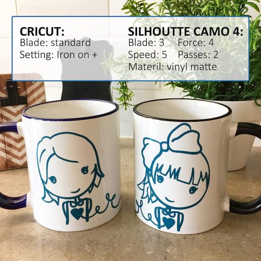 Lya Vinyl set od 55 samoljepljivih vinil naljepnica za Cricut i Silhouette rezače - 30,5x30,5 cm šarena PVC folija za dekoraciju, DIY obrt.