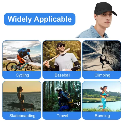 Aomig Unisex Fekete Baseball Sapka - Állítható, Napvédő, Sport és Szabadidő