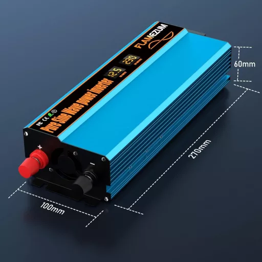 SUDOKEJI 1000W Inverter 12V-230V Tiszta Szinusz Hullám USB Autós Töltő
