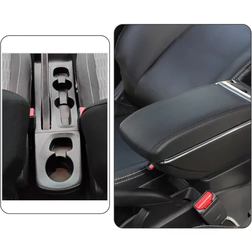 YJYWZH Opel Corsa F 2020-2025 Stredová konzola Lakťová opierka Úložný box s držiakom na nápoje